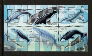 Micronesia 2001 - Marine Life Dolphins - Sheet of 6 Stamps - Scott #416 - MNH
