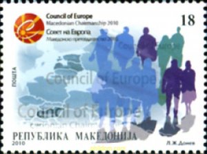 251010 MNH MACEDONIA 2010 PRESIDENCIA DE MACEDONOA AL CONSEJO DE EUROPA