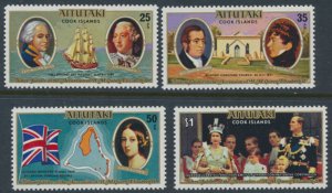  Aitutaki - Cook Islands    SC# 148 - 151   MNH   QE II Silver Jubilee    see...