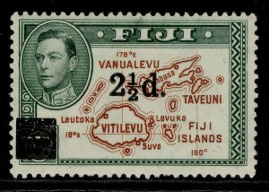 FIJI GVI SG267, 2½d on 2d brown & green, M MINT.