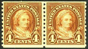 U.S. #601 MINT PAIR OG NH