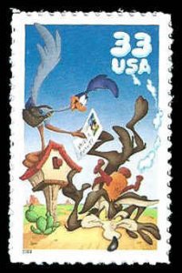 PCBstamps   US #3392a 33c Road Runner/Wile Coyote, MNH, (3)