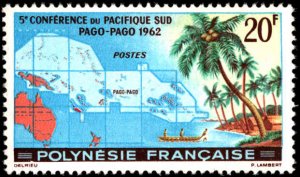 French Polynesia #198, Complete Set, 1962, Never Hinged