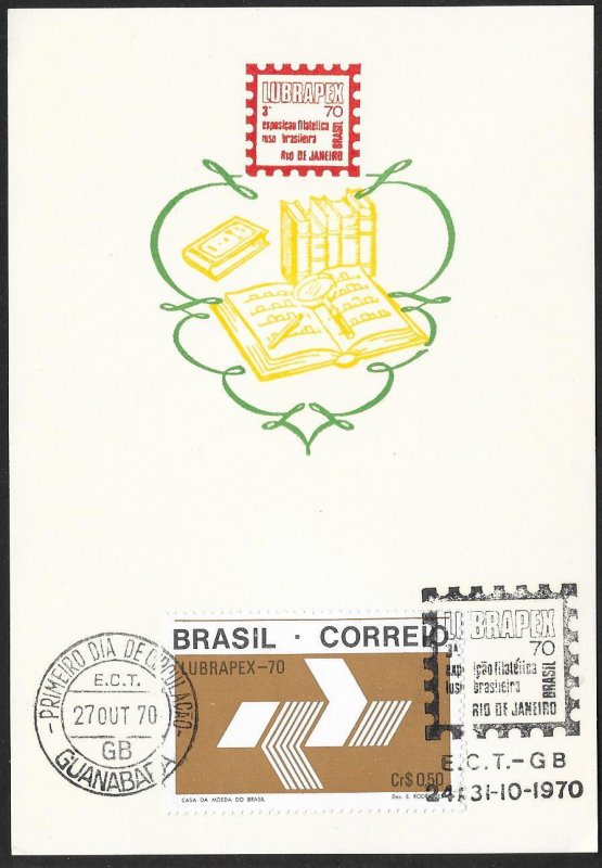 BRAZIL (22) FDC Presentation Cards c1960/1970s