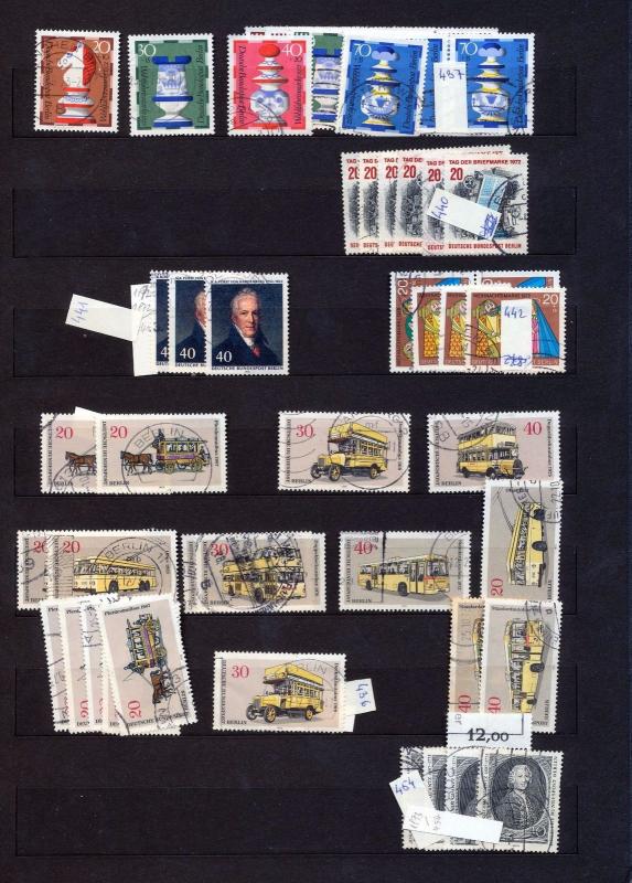 Germany West Berlin 1940s/70s Used Collection(Apprx 550+Items) (SK 35