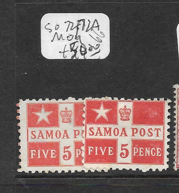 SAMOA  (P0710B) 5D  SG 72-72A  MOG