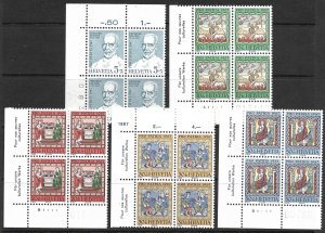 Doyle's_Stamps: MNH 1967 Swiss Semi-Postal PNB Set, Sct #B365** to #B369**