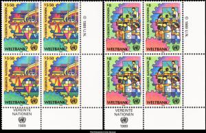 United Nations Vienna Scott 88-89 Mint never hinged.