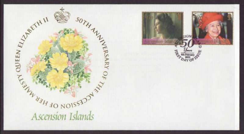 Ascension 792-793 QEII Fleetwood U/A FDC