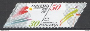I0855 Slovenia Olympic Games Albertville 1992 #6-7 Mnh