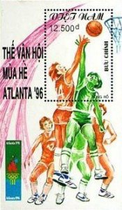 Vietnam 1995 MNH Stamps Souvenir Sheet Scott 2619 Sport Olympic Games Basketball