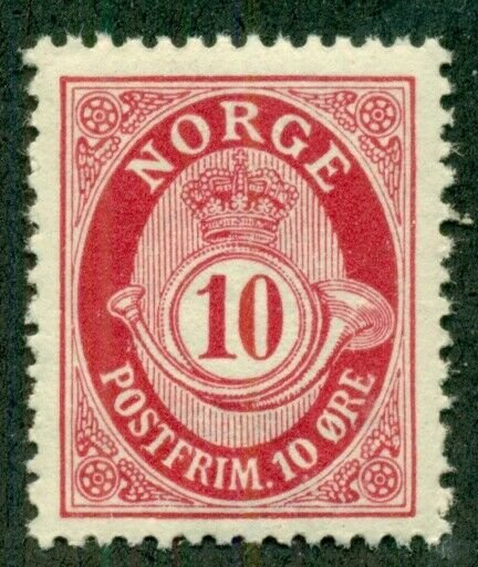 NORWAY #80, Mint Never Hinged, Scott $19.85