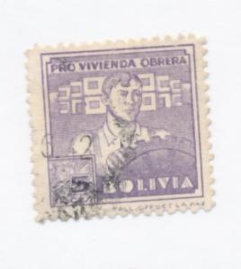 Bolivia 1940 Scott RA2 used - 5c, Worker