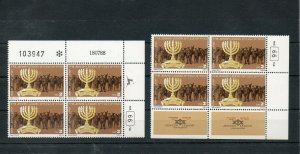 Israel Scott #1001 1988 The Jewish Legion Tab Block and Plate Block Pair MNH!!