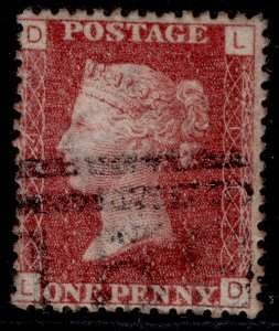 GB QV SG44, 1d lake-red PLATE 194, FINE USED. Cat £10. LD