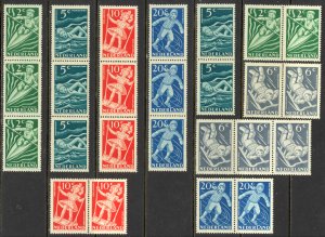 Netherlands Sc# B189-B193 MNH lot/5 1948 Child Welfare