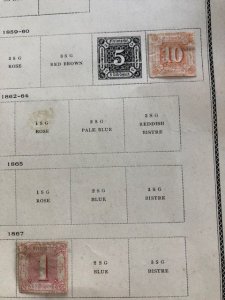 Germany Northern District 3 early Album Pages w/stamps