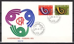 Luxembourg, Scott cat. 523-524. Europa Issue. First day cover. ^