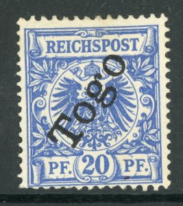 Germany 1897 Togo 20pf Blue Scott # 4 Mint E654