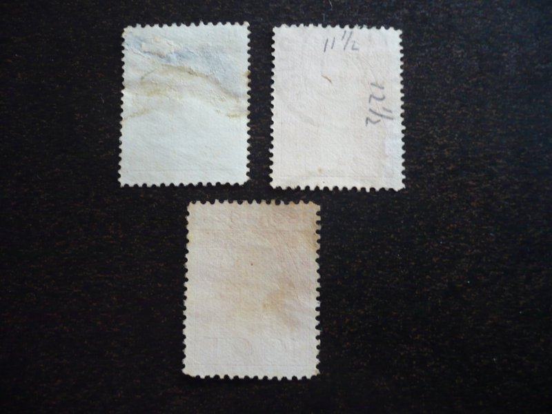 Stamps - Netherlands - Scott# 124,126,127 - Used Part Set of 3 Stamps