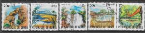 Guinea #416-420 Scienic Views -set- (CTO) CV$1.00