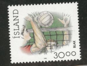 ICELAND Scott 711 MNH** 1990 Handball stamp CV$1