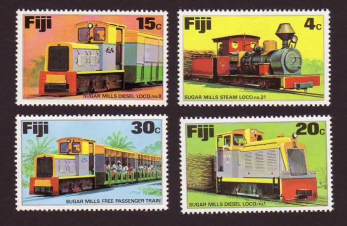 Fiji 1976 Scott#361-364 Set of 4 Sugar Trains UNUSED-LH. 