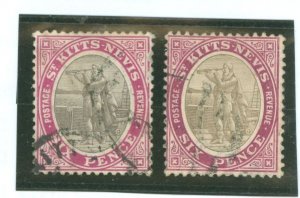 St. Kitts-Nevis #19/19a Used Single