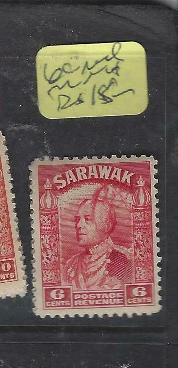 SARAWAK JAPANESE OCCUPATION  (PP0105B) BROOKE OVAL REVENUES 6C RED   MNH