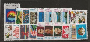 TURKEY Sc 2027-46 NH issue of 1975 - HISTORICAL EVENTS