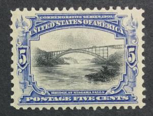 MOMEN: US #297 MINT OG H XF #23988