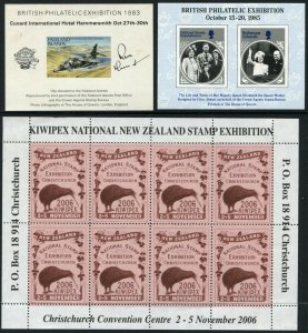 Stamp Exhibit Show Worldwide Philatelic Label Cinderella Postage Collection