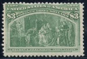 US 243 Early Commemoratives F NH Fresh Light Shade cv $4,250