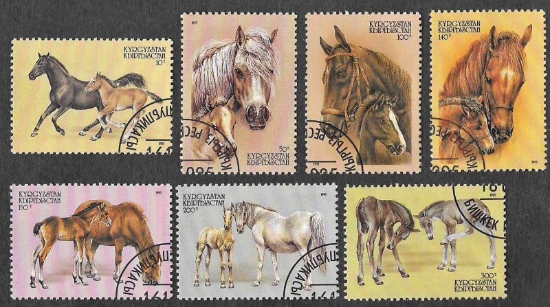 Krygystan SC 72-78 * Horses * CTO * 1995