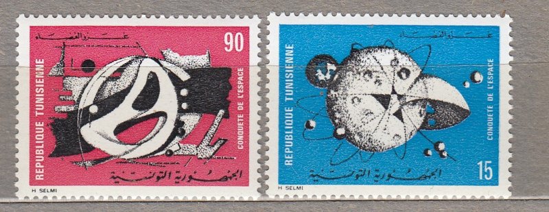 TUNISIA 1971 Space MNH(**) Sc 548-549 #HS796