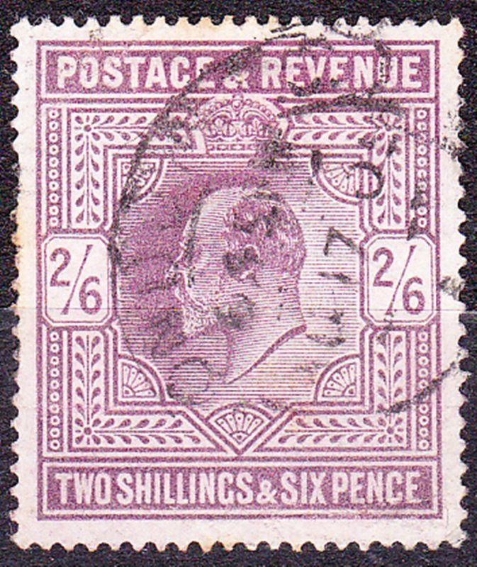 GREAT BRITAIN 1902 KEDVII 2/6 Shillings Dull Purple SG262 Used CV£150