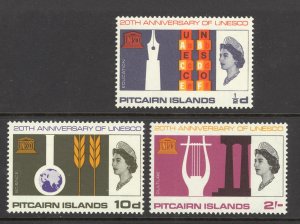 Pitcairn Islands Sc# 64-66 MNH 1966 World Health Organization Headquarters