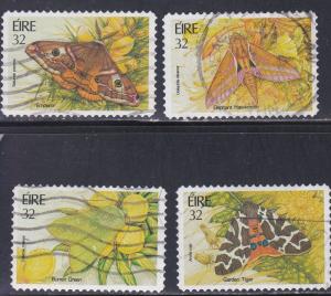 Ireland # 935-938, Moths, Used Set, 1/3 Cat.