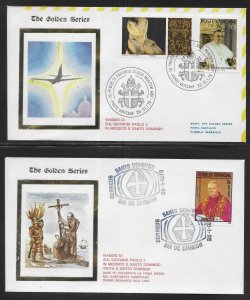 Pope John Paul II 1979 Dominican Republic and Mexico Visit 10 Covers