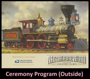 US 5380 Transcontinental Railroad No 119 Ceremony Program FDC 2019