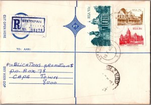 ZAYIX South Africa Registered Cover with Christmas Seals - Steynpan -1987