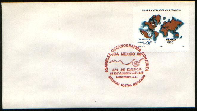 MEXICO 1553 FDC Joint Oceanographic Assembly