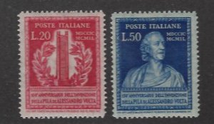 Italy  SC#526-527 MNH F-VF SCV$85.00.....Nice Opportunity!