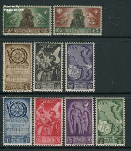 Italy 1946, Polish Corps 9v, MNH