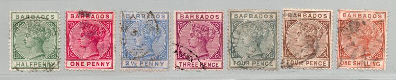 Barbados - SG# 89 - 91, 93, 96 - 98, 102 Used /  Lot 0618061