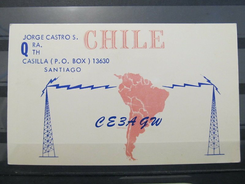 4198 QSL Card Casilla Santiago Chile 1971
