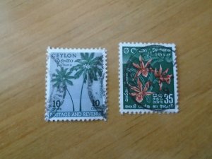 Ceylon  #  313-14  used