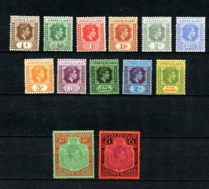 Leeward Islands #103-115 (L754) Comp 1938-51 King George VI, MNH, VF, CV$750.00