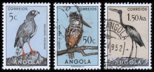 Angola Scott 333-334, 339 (1951) Used/Mint H VF