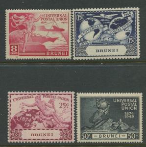 BRUNEI - Scott 79-82 - UPU Issue - 1949 - MVLH - Set of 4 Stamp